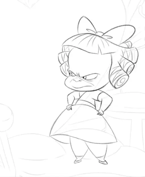 Trace facial volumes and arches, observe design and proportions