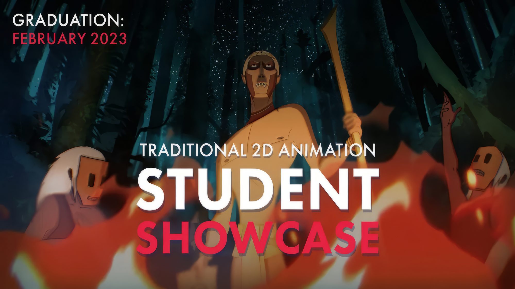 Students showcase. Traditional 2D animation. Graduation: February 2023