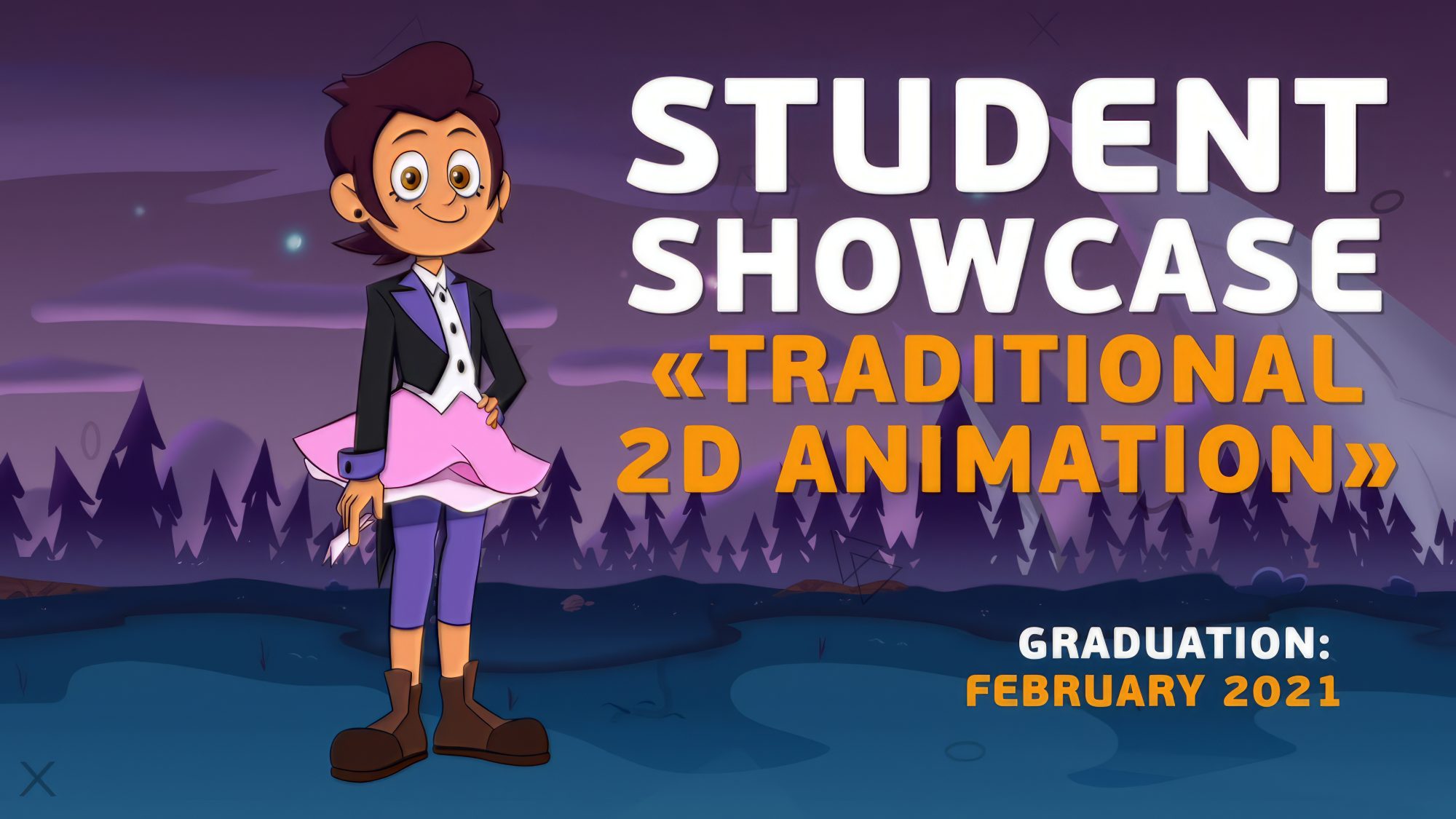 Student showcase 2D animation | Animationclub. February 2021